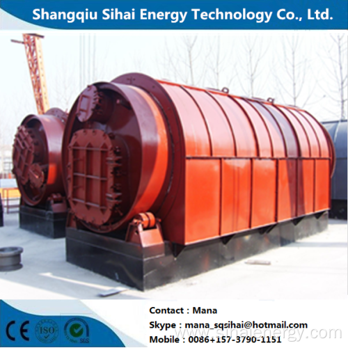 Used plastic refinery to carbon black pyrolysis machine